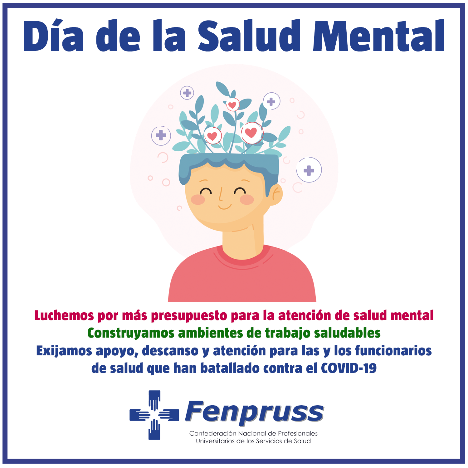 Día Mundial de la Salud Mental por el bienestar integral de todas y